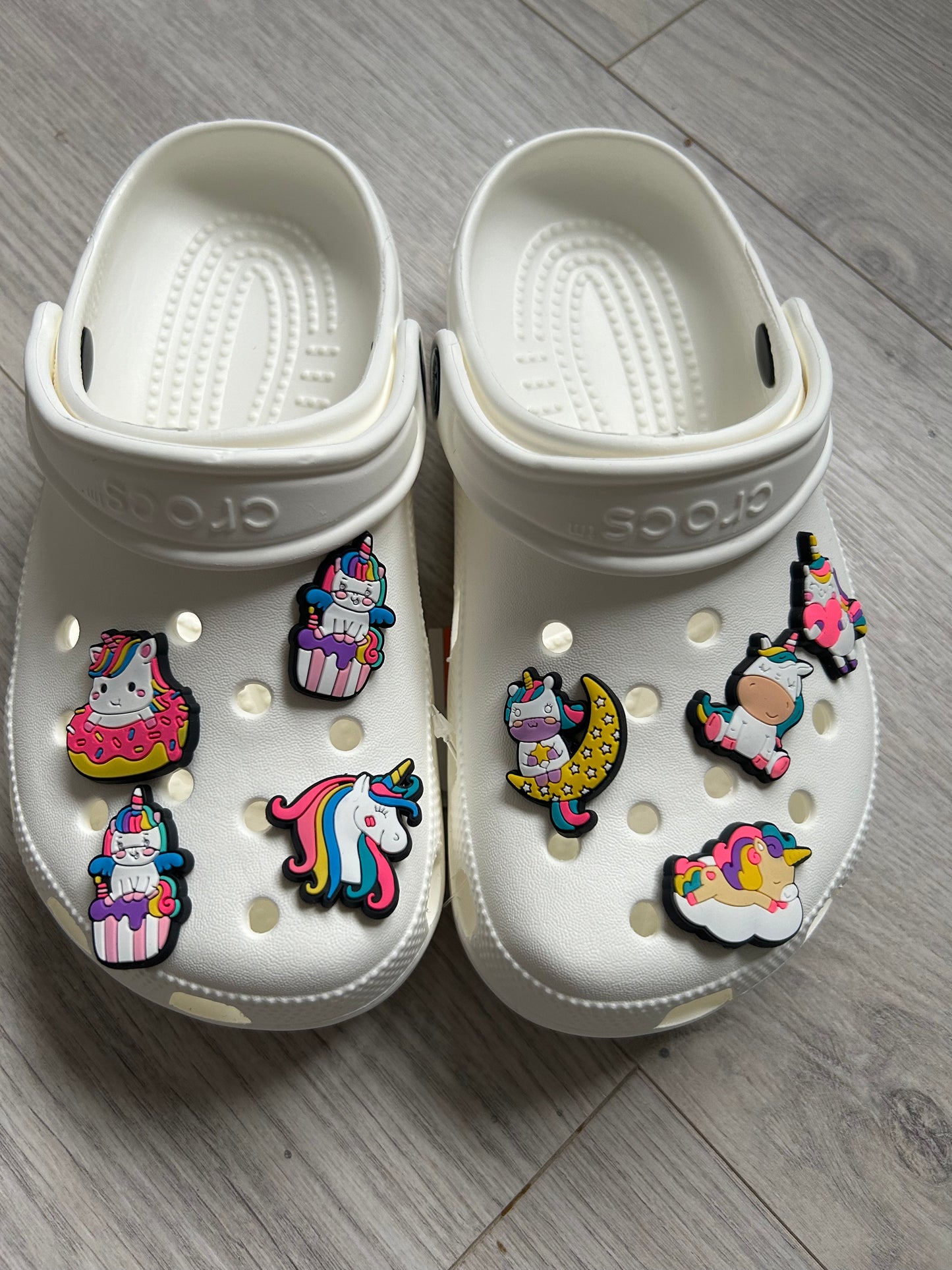 Varied Unicorn Style Shoe Charms (8 Pack)