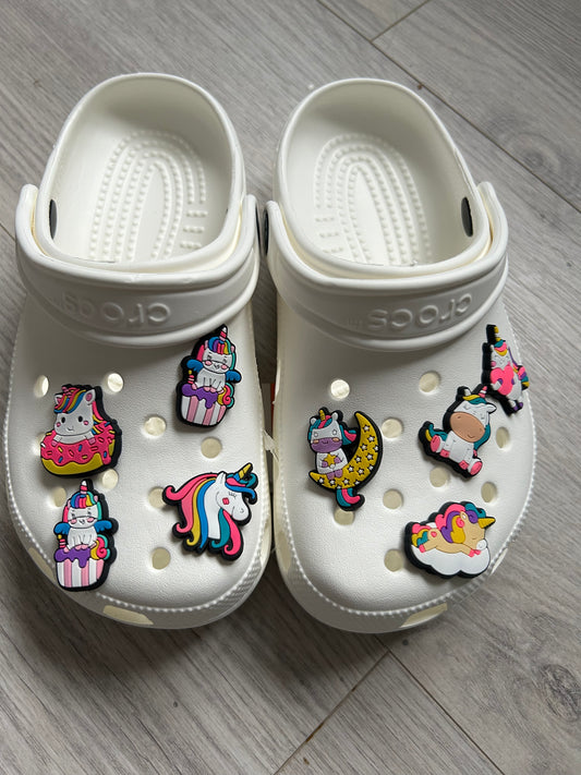 Varied Unicorn Style Shoe Charms (8 Pack)