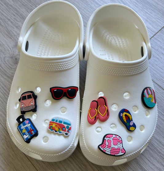 Pick A Mix Summer Theme Shoe Charms (8 Pack)